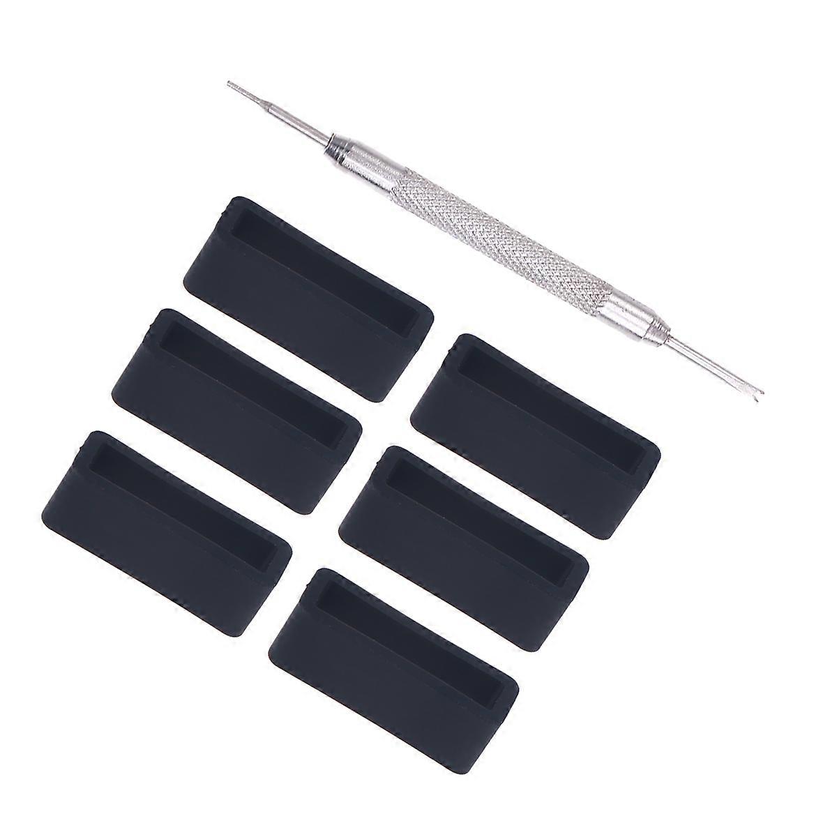 Silicone Watch Band Strap Loop Set with Repair Tool – for Comfortable Wear and Secure Fit