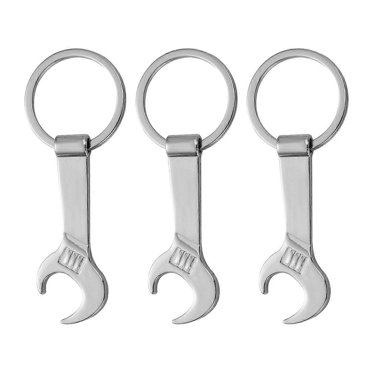 Unique Key Holder Bottle Opener For Men Women Silver Color 3Set