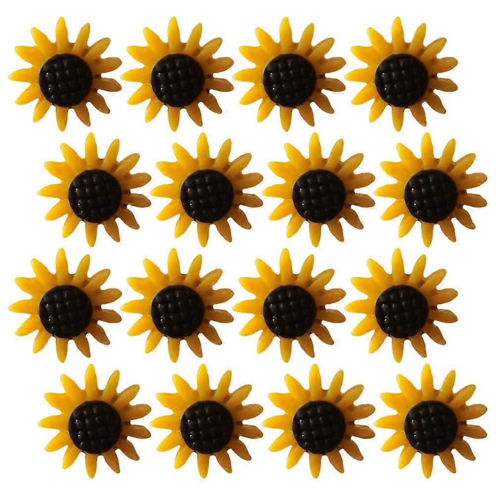 Sunflower Push Pins Reusable Thumb Tacks for Cork Boards Office Craft Activities Decorative Pins for Photos Maps 20pcs