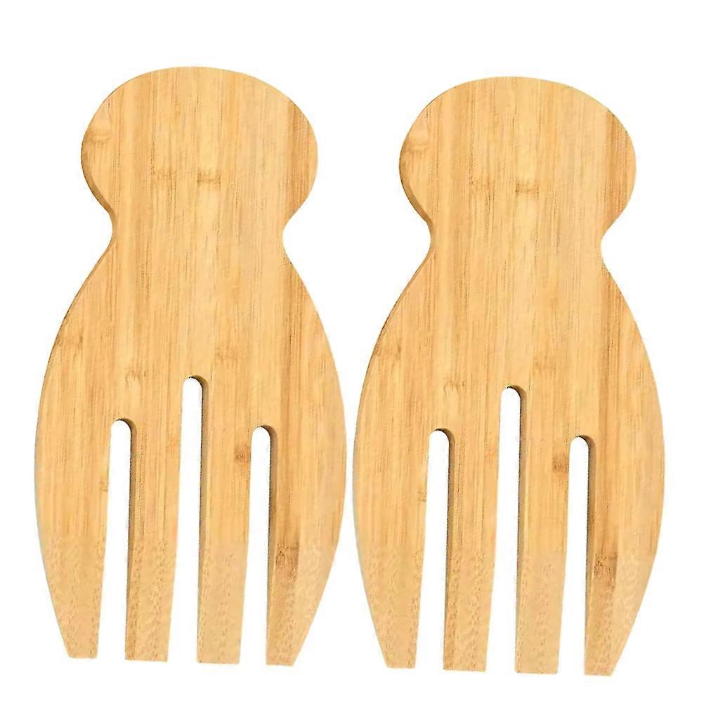 Wooden Serving Utensils Salad Tongs Wood Salad Utensils For Cooking Home Cooks 18.00X9.50X0.80CM Serving Salad 2Pcs