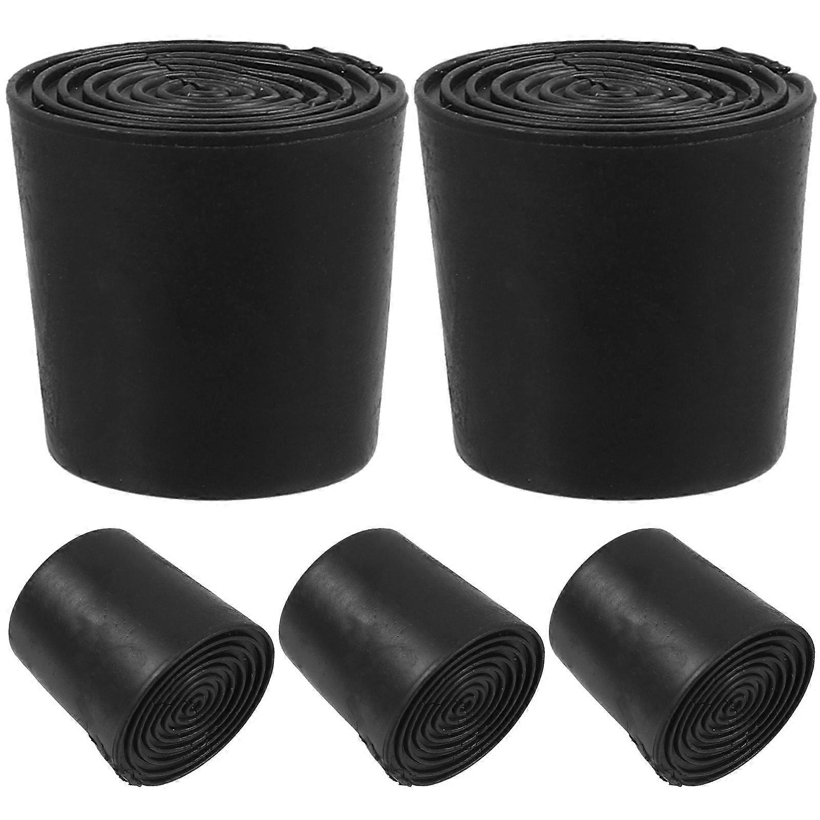 Rubber Door Stopper Security Protect Door And Wall Wedge Shape 5Pcs