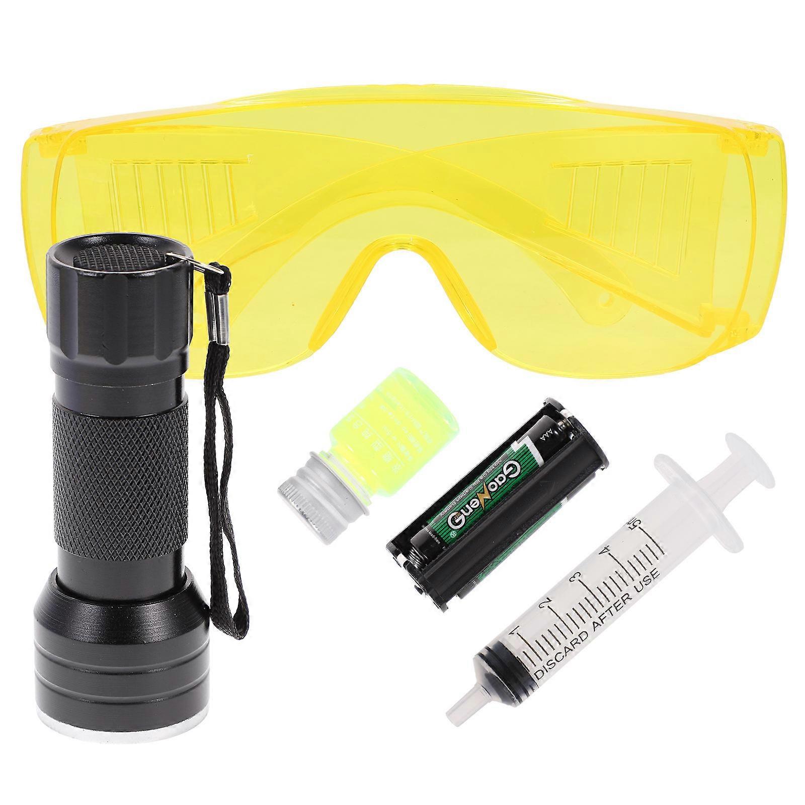 Leak Detection Tool With Uv Flashlight For Car Air Conditioners 1Set