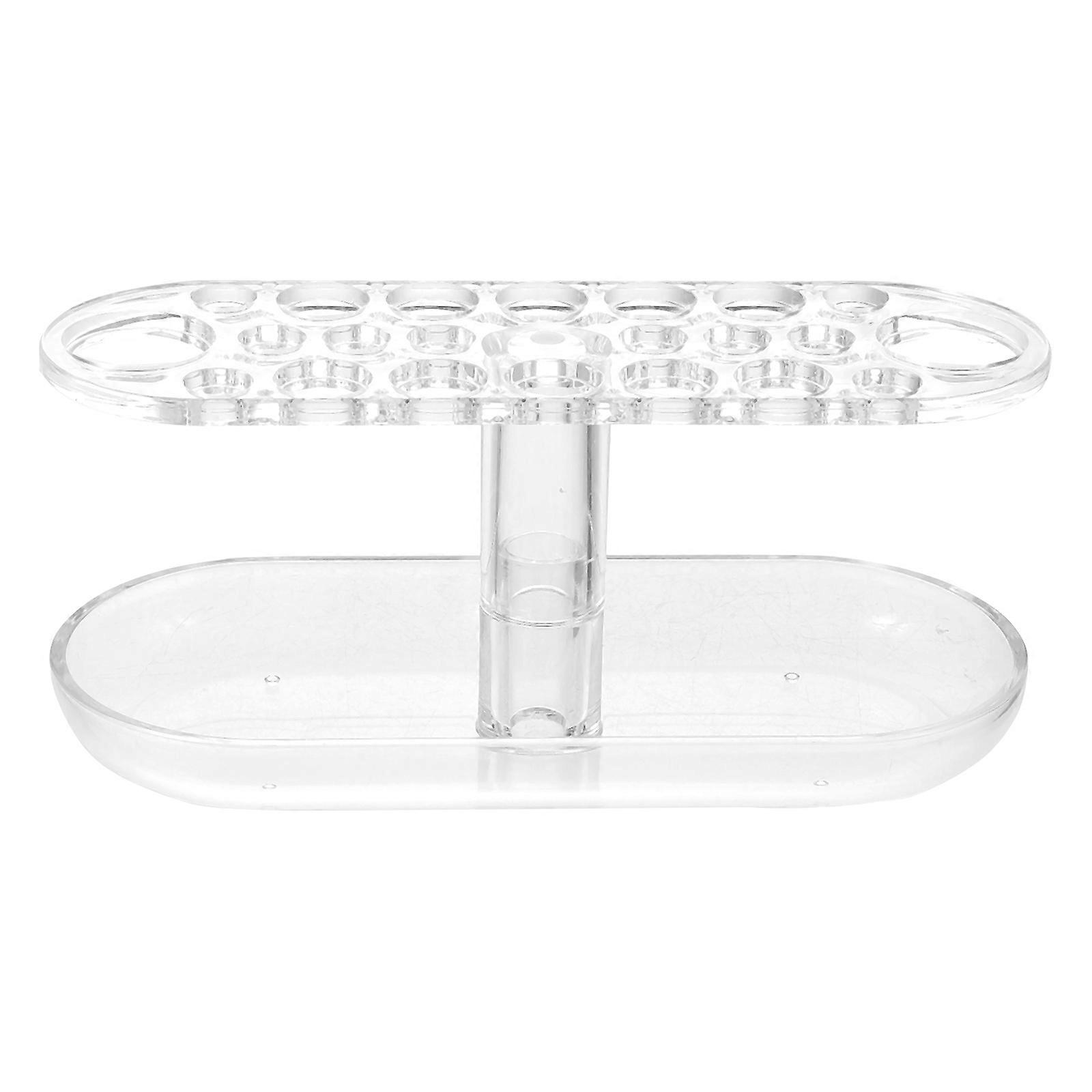 Make Up Brush Storage Cosmetic Brush Storage Rack Desktop Storage Transparent 18x8cm Display 1Pcs