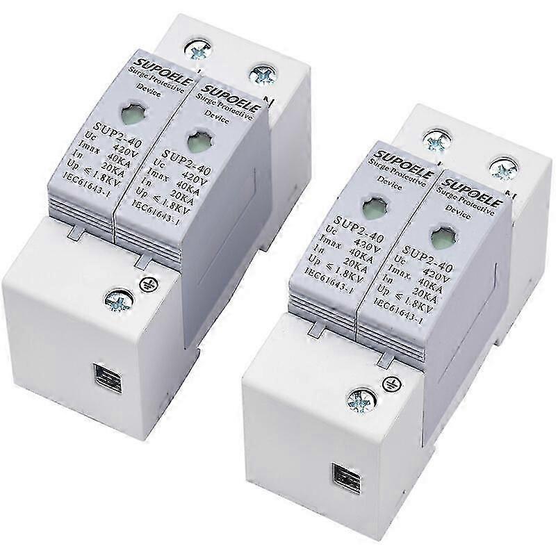 AC 420V 2P+2P 40KA Surge Protective Device - DIN Rail Installation