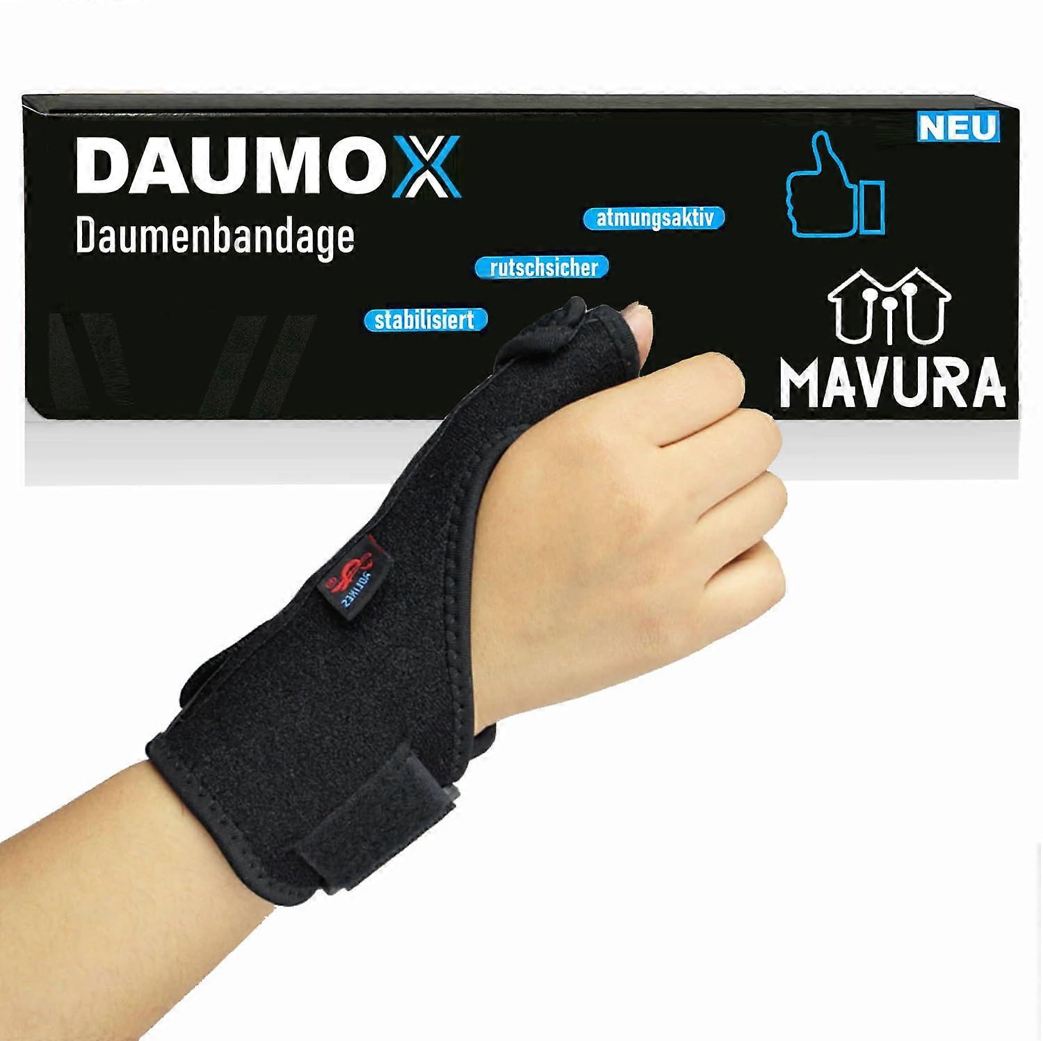 Thumb Bandage Left Hand Support Splint Protector for Pain Relief, Adjustable Size, Breathable Material