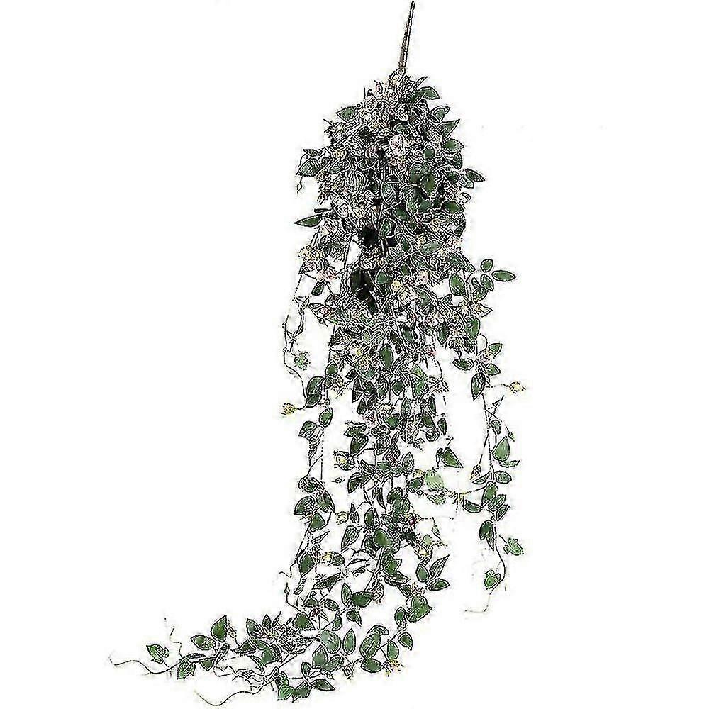 Knstliche hngende Rose Pflanze 4.5ft Girlande knstliche Blume hngende grne Kette Wanddekoration 1 Stck (Light Pink)