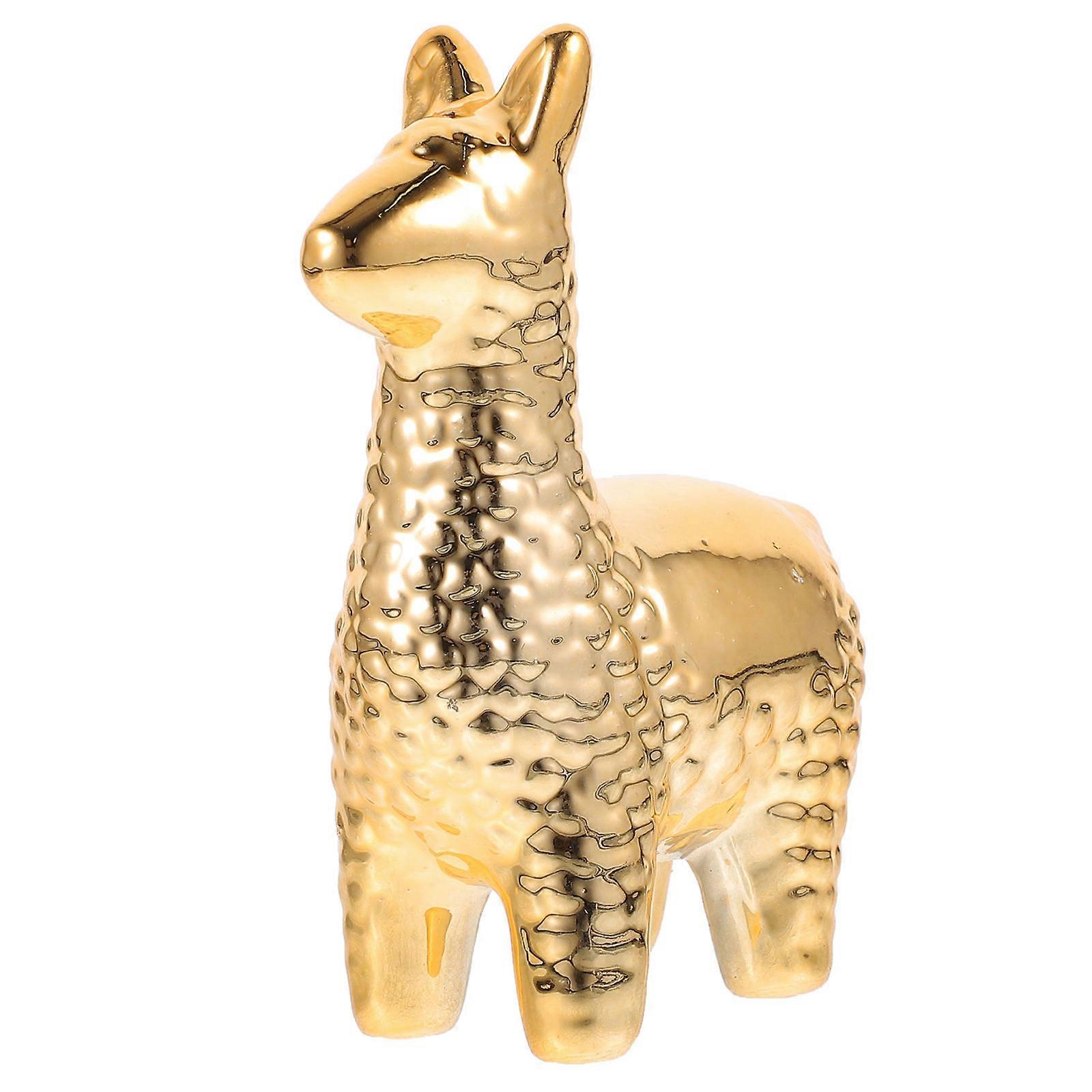 Alpaca Decor Housewarming present Desktop Ornament .5X4CM Ceramic Alpaca Shape 1Pcs
