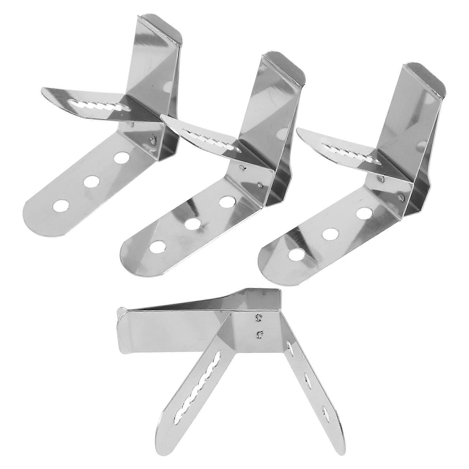 Temperature Probe Clips Kitchen Tools Sautéing Frying Easy Removal Silver 4Pcs