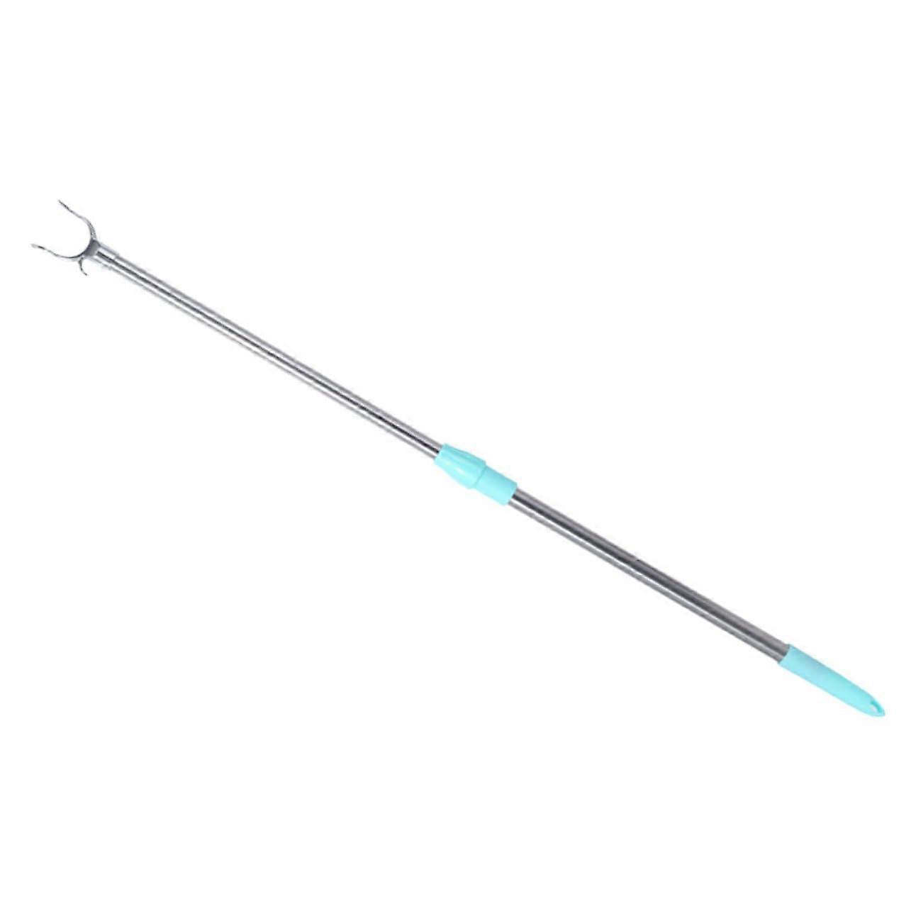 Telescopic pole retractable for spacesaving drying of clothes for bathroom and