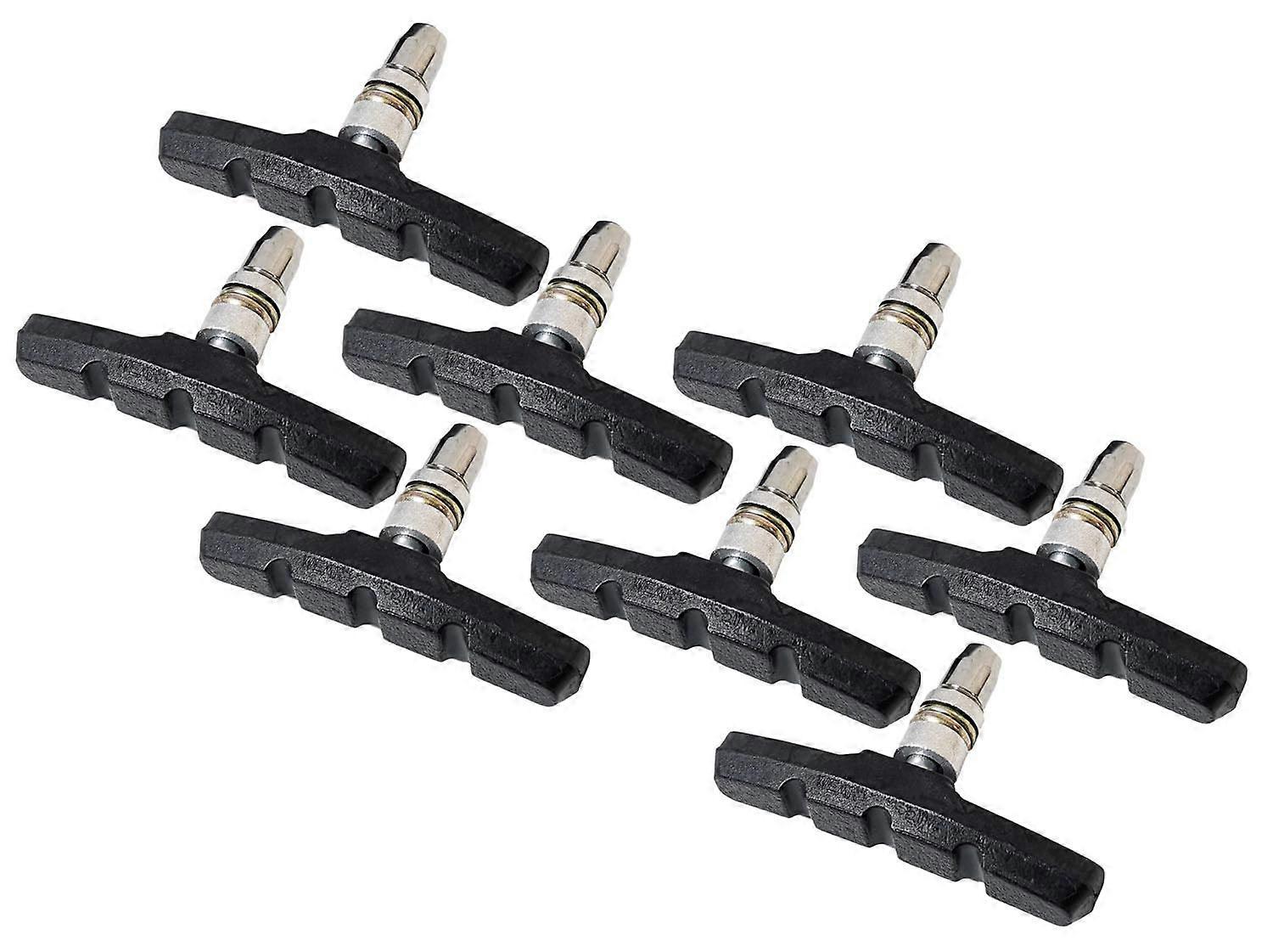 Bicycle Brake Shoes 70mm V-Brake Pads - 4 Pairs Symmetrical Caliper Brake Shoes - Durable Replacement Brake Components
