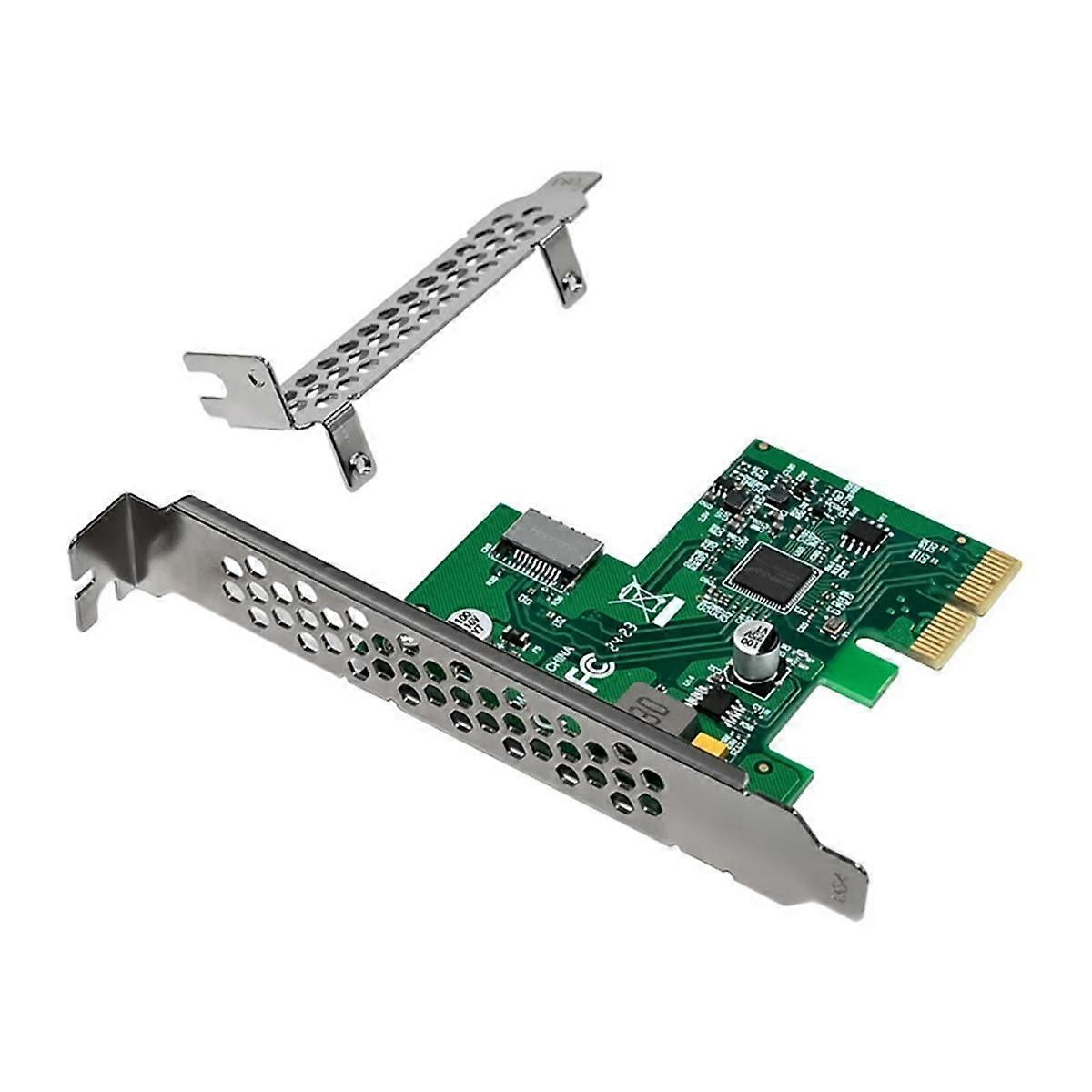 PCIE Expansion Card PCI Express X2 Single Port TYPE-E USB3.1 10Gbps Expansion Card ASM3142 Chip for Desktop Laptop