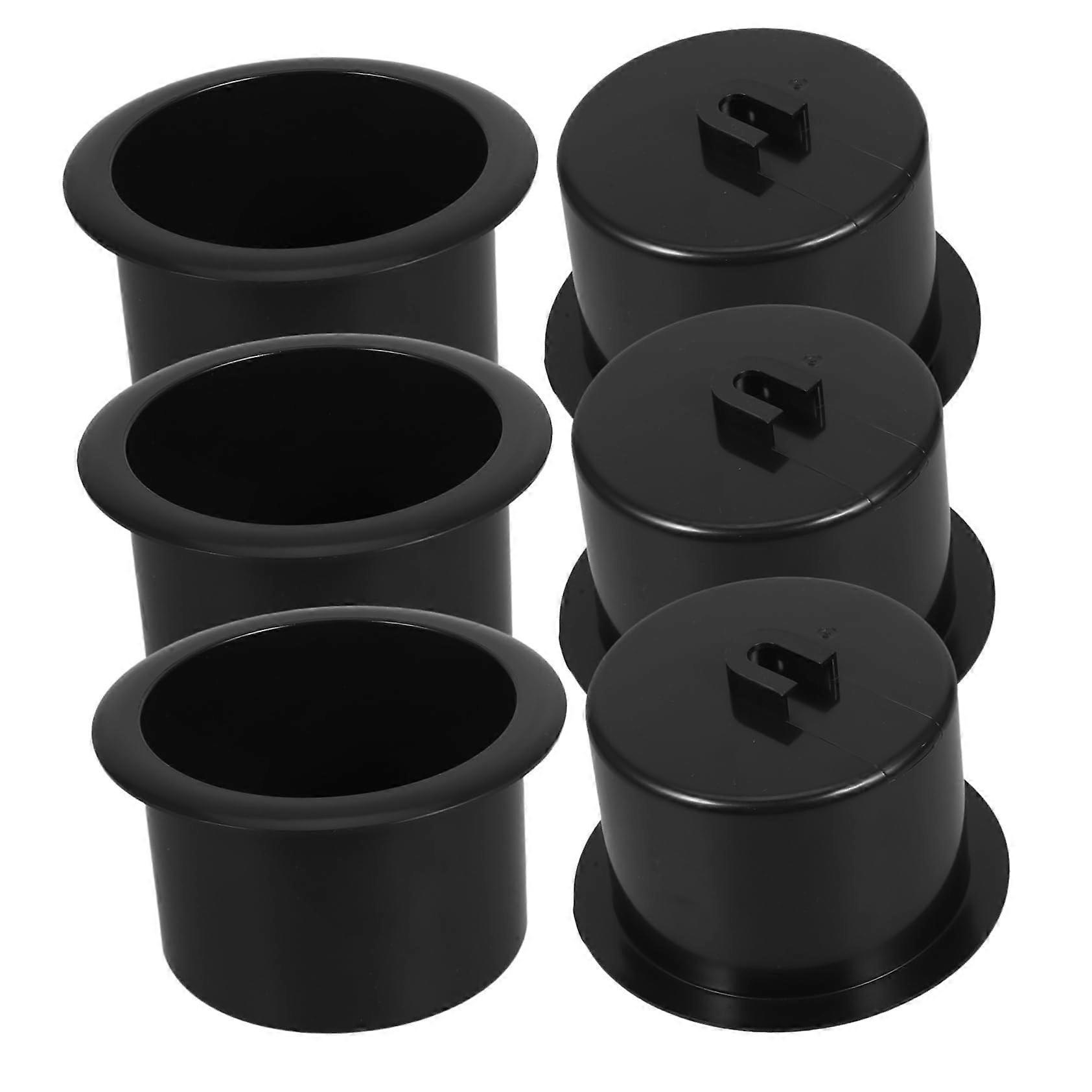 Sofa Cup Holder 6-Pack, Durable Plastic Drink Holders for Couch and Car, Space-Saving Design for Bottles and Snacks