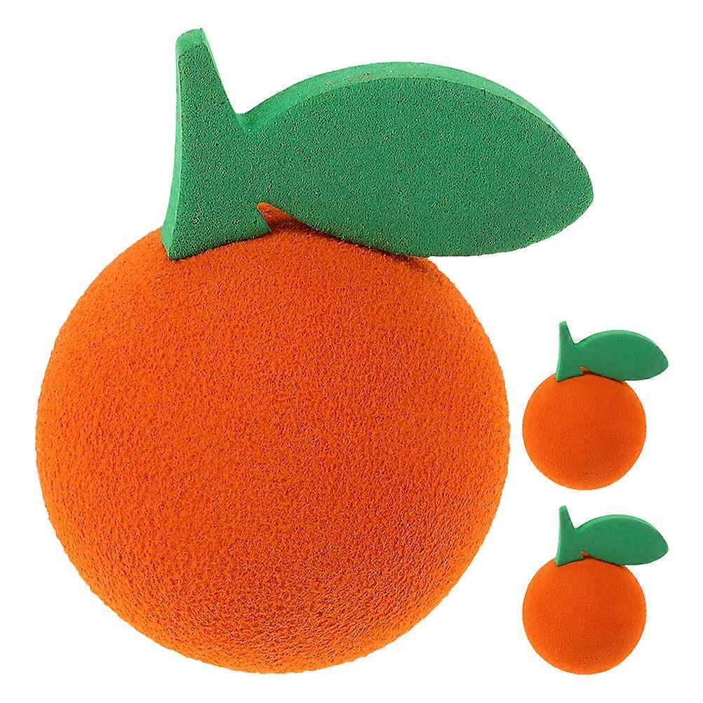 Antenna Toppers For Vehicles Car Antenna Ball Decorations Orange Spherical Shape EVA Foam For SUVs 3Pcs