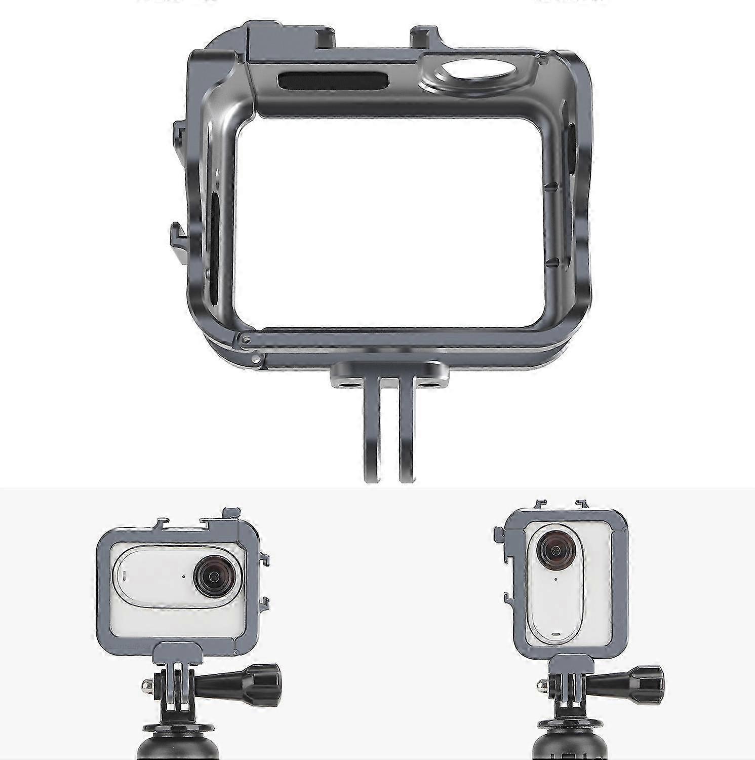 Protective Case Frame Mount Adapter Cold Shoe Bracket for Certain Brand Insta360 GO 3