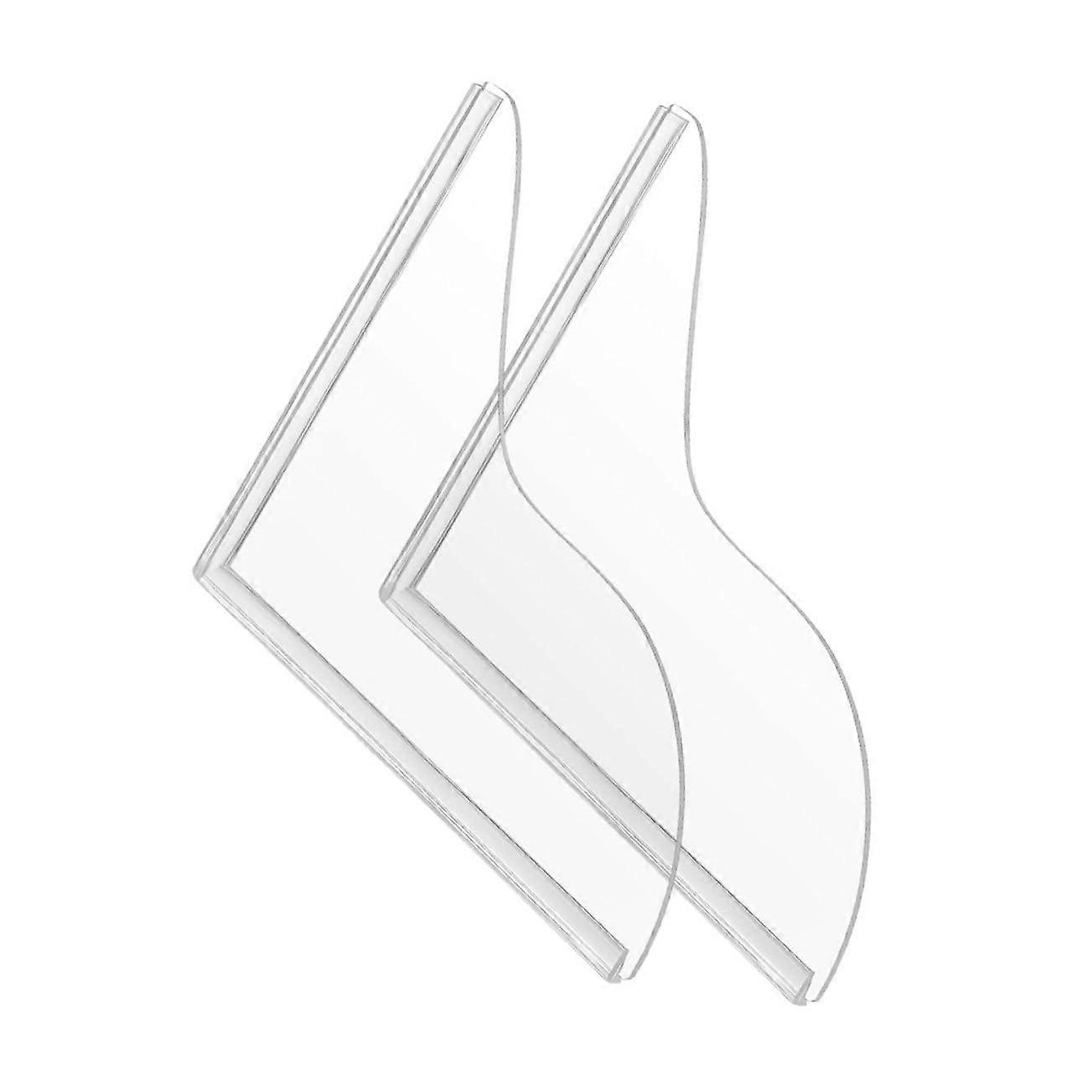 2 pieces Reinforced Water Barrier for Bathtub, Transparent NonYellowing Flood Protection Device