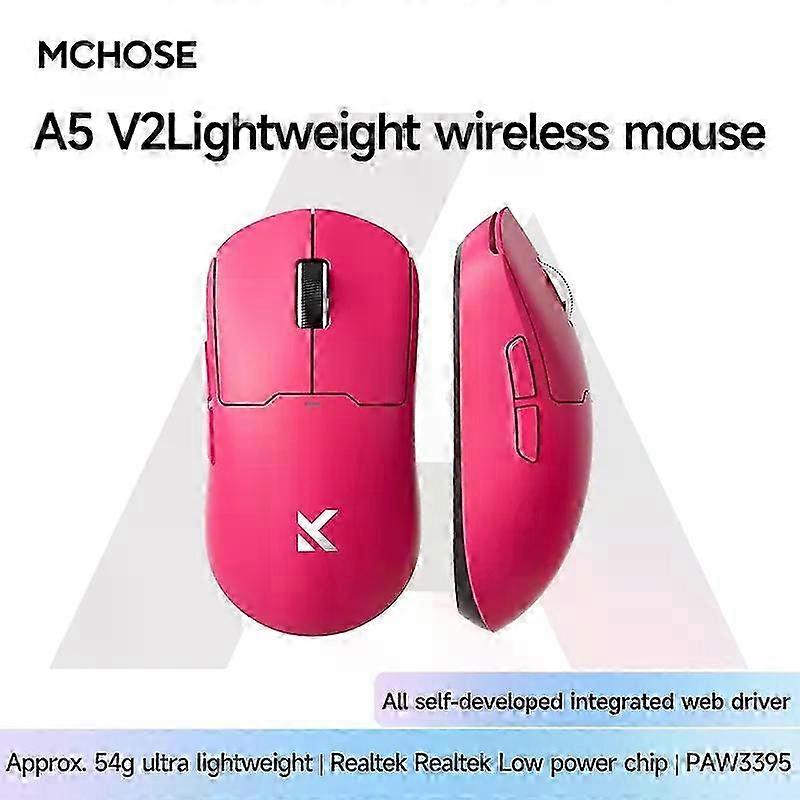 Ultra Tri-Mode Gaming Mouse PAW3395 26K DPI 8KHz Polling Wireless Bluetooth Large Battery Lightweight E-Sports Mice Suitable for Various Bra