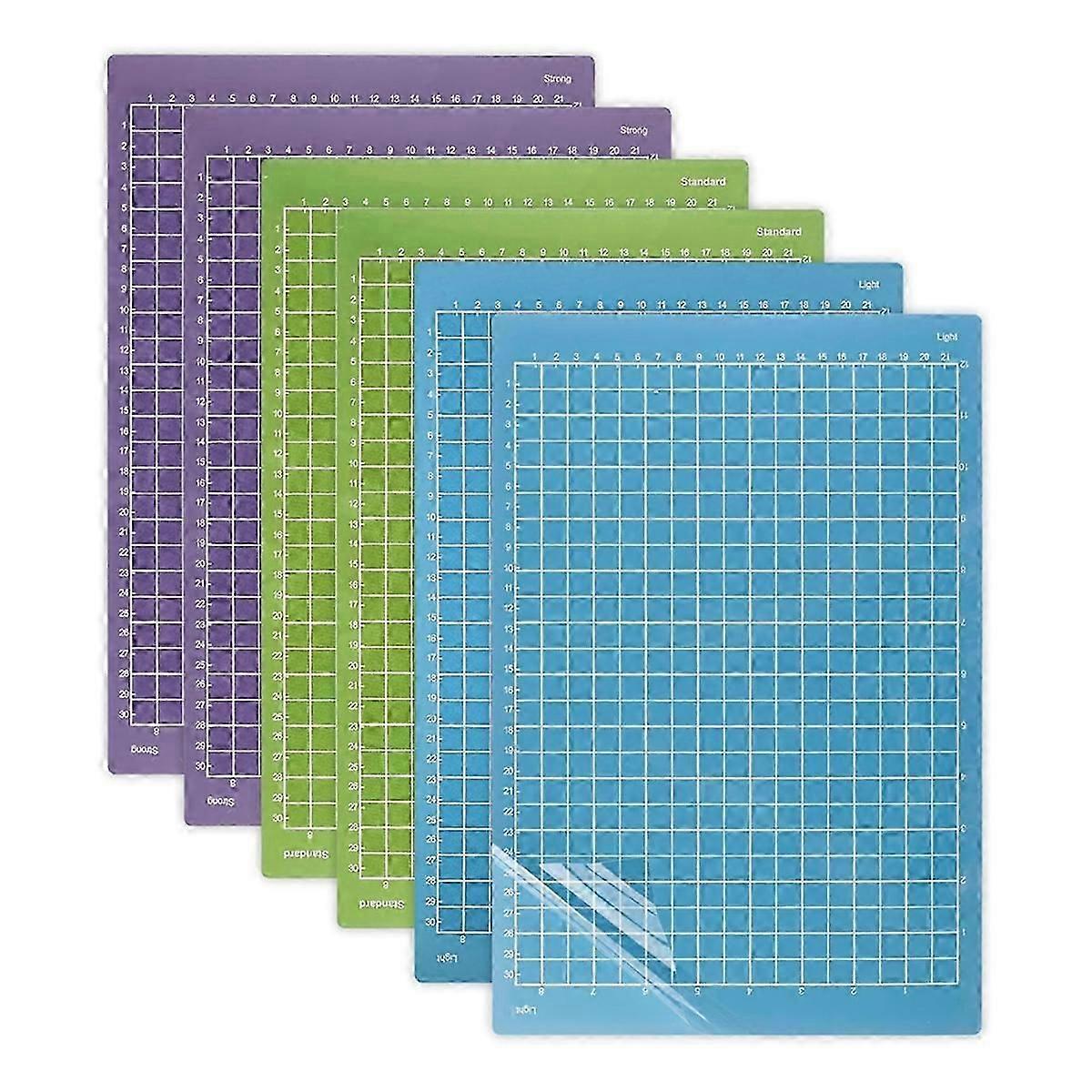 6 قطع 8.5 × 12 بوصة حصيرة قطع ل Cricut Joy Xtra (StandardGrip ، LightGrip ، StrongGrip) ، Cuttin قابلة لإعادة الاستخدام