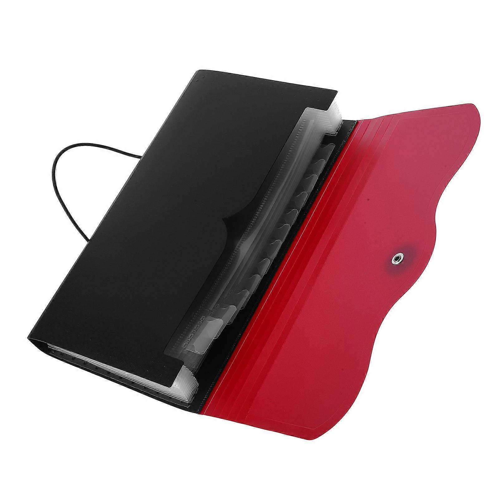 PP Material Plastic Accordion Folder Organizer Business Settings .22X5.70X0.90in Document Storage 1Pack
