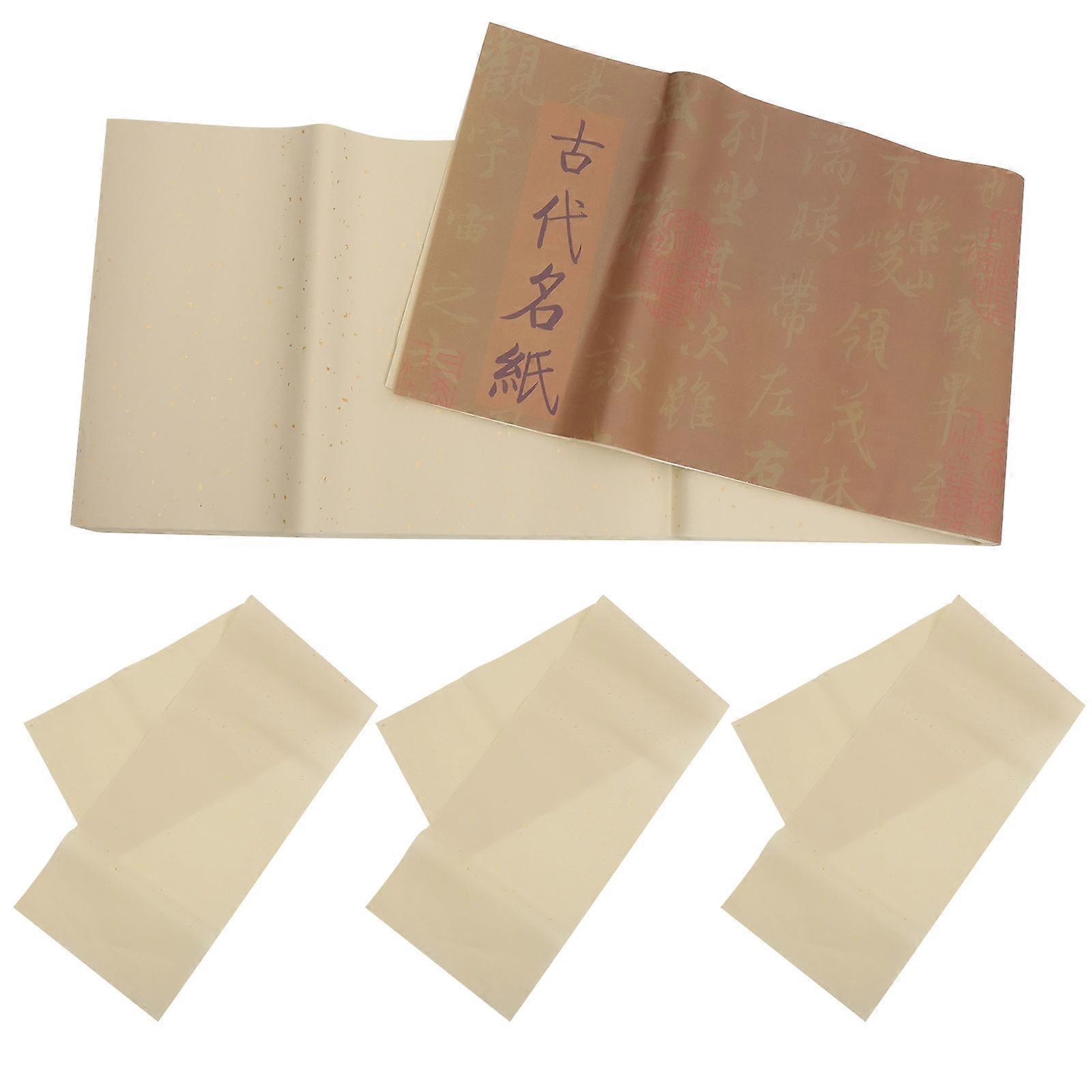 Xuan Paper Chinese Writing Paper Art Paper Calligraphy Practice Half-raw Half-cooked Texture 50Pcs