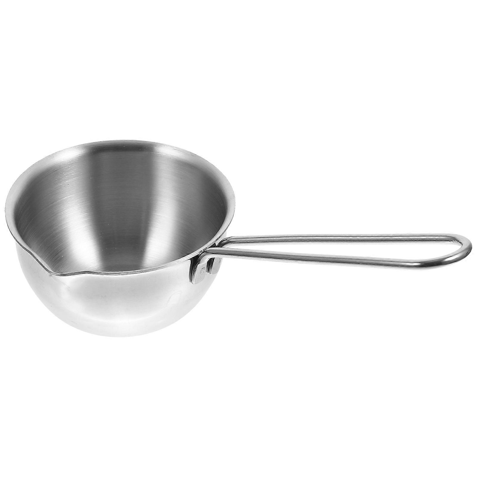 Stainless Steel Pans Round Bottom Simple Precision Home Cooks 150ml Capacity 1Pcs