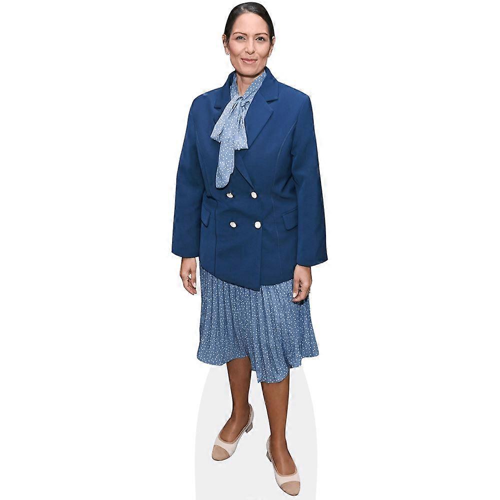 Priti Patel (Blue) Cardboard Cutout (lifesize OR mini size). Standee. Stand Up.