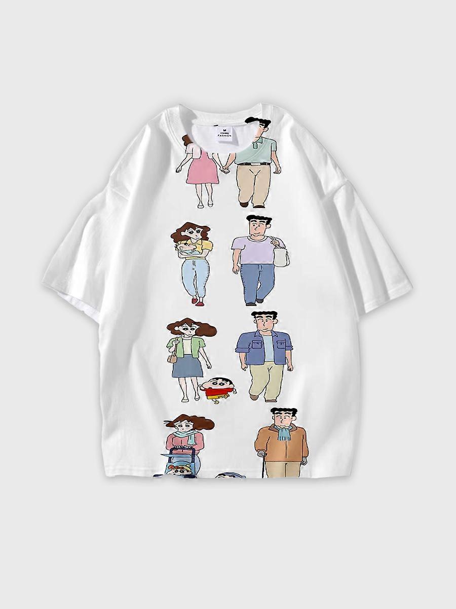 T-shirt round neck Pattern loose short sleeve JW206