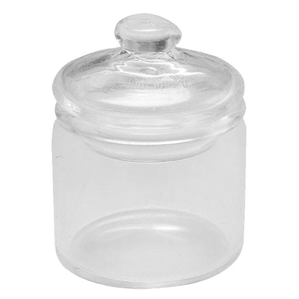 Diy Miniature Glass Jars For Wedding Party Favors Transparent Color 1:12 Scale 1Pack