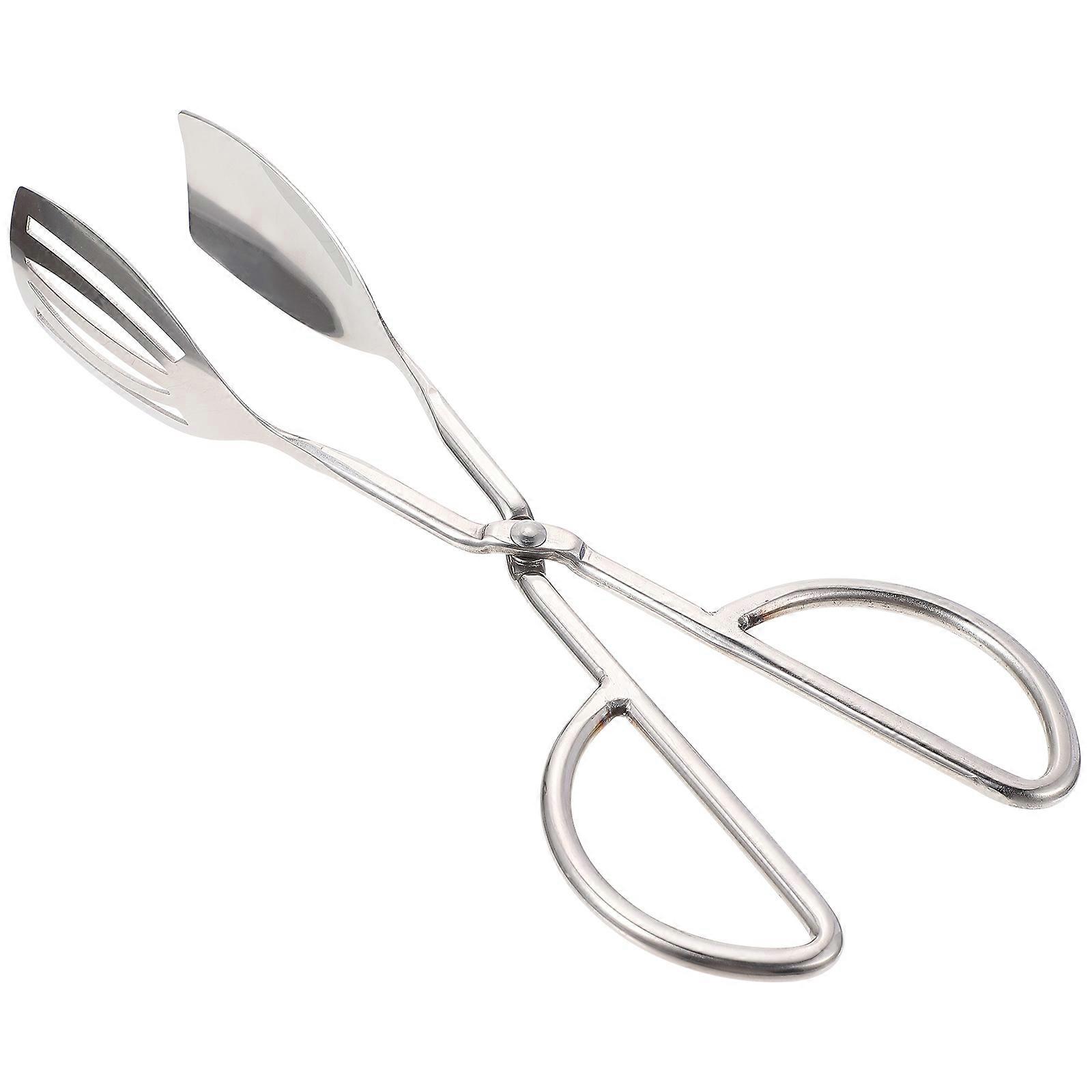 Stainless Steel Anti Scald Clip Food Tong Tool Corrosion Resistant Safe Handling Practical for Home Party Breakfast Feast Wedding Celebrations 1Pcs