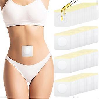 2026  Latest Model  45Pcs Castor Oil Patches in Belly Button for Liver Detox, Highly Absorbent Self-Adhesive Castor Wrap Organic Cotton, No W