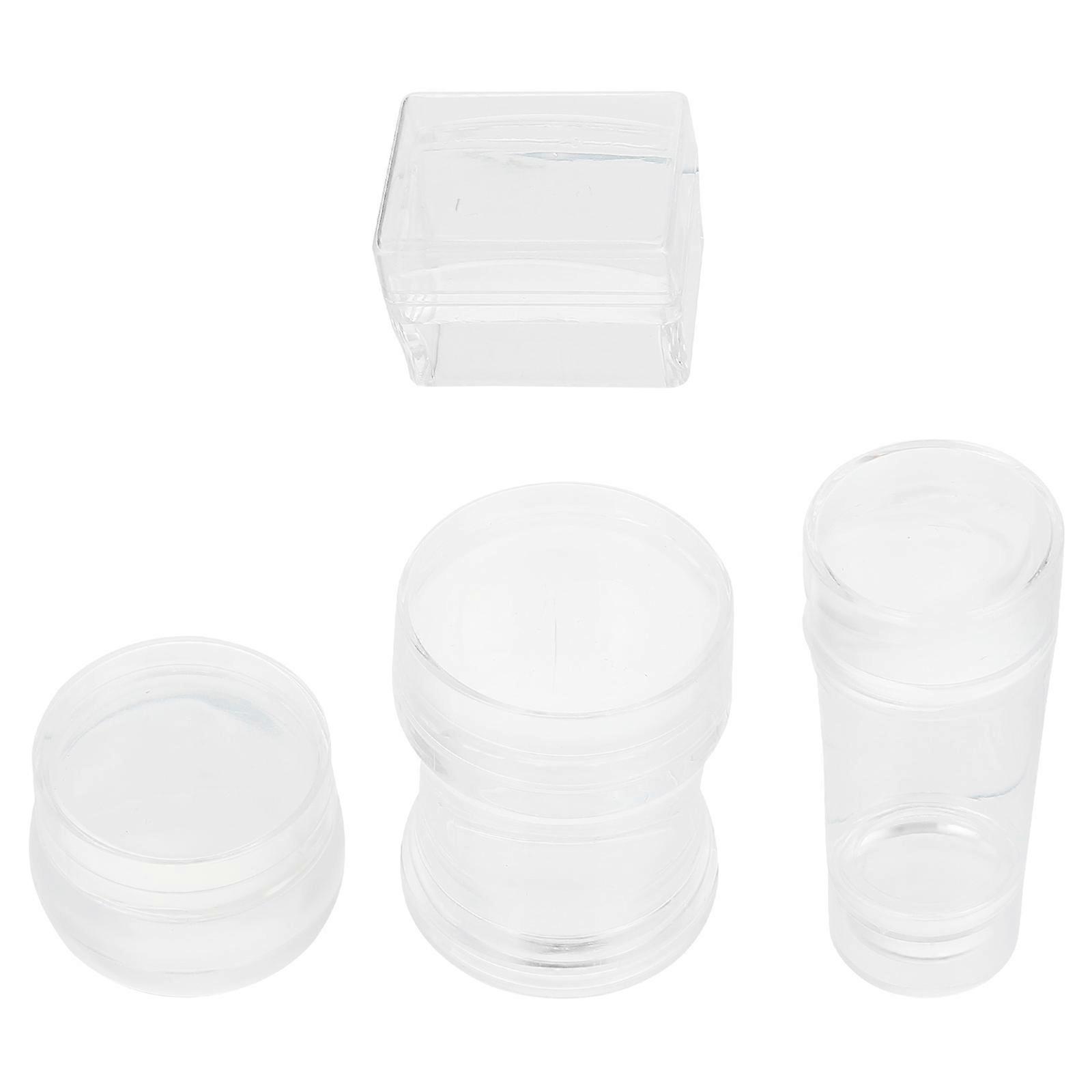 Nail Art Stamper Manicure Transfer Stamper with 4Sets for Salon Use