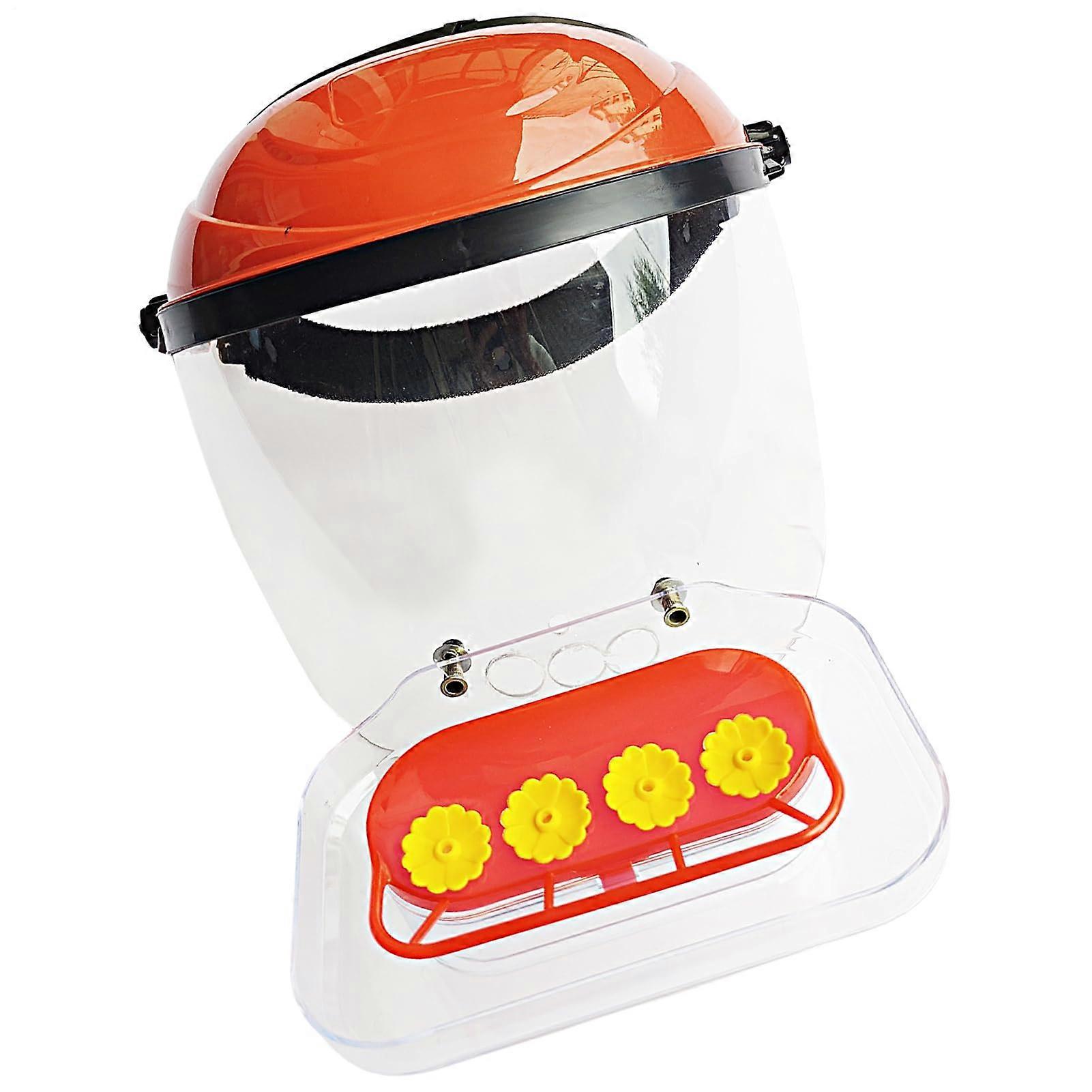 Kolibri Futter Maske Hummingbird Feeding Mask, Transparent Feeder With 4 Openings, Adjustable Head Strap For Garden