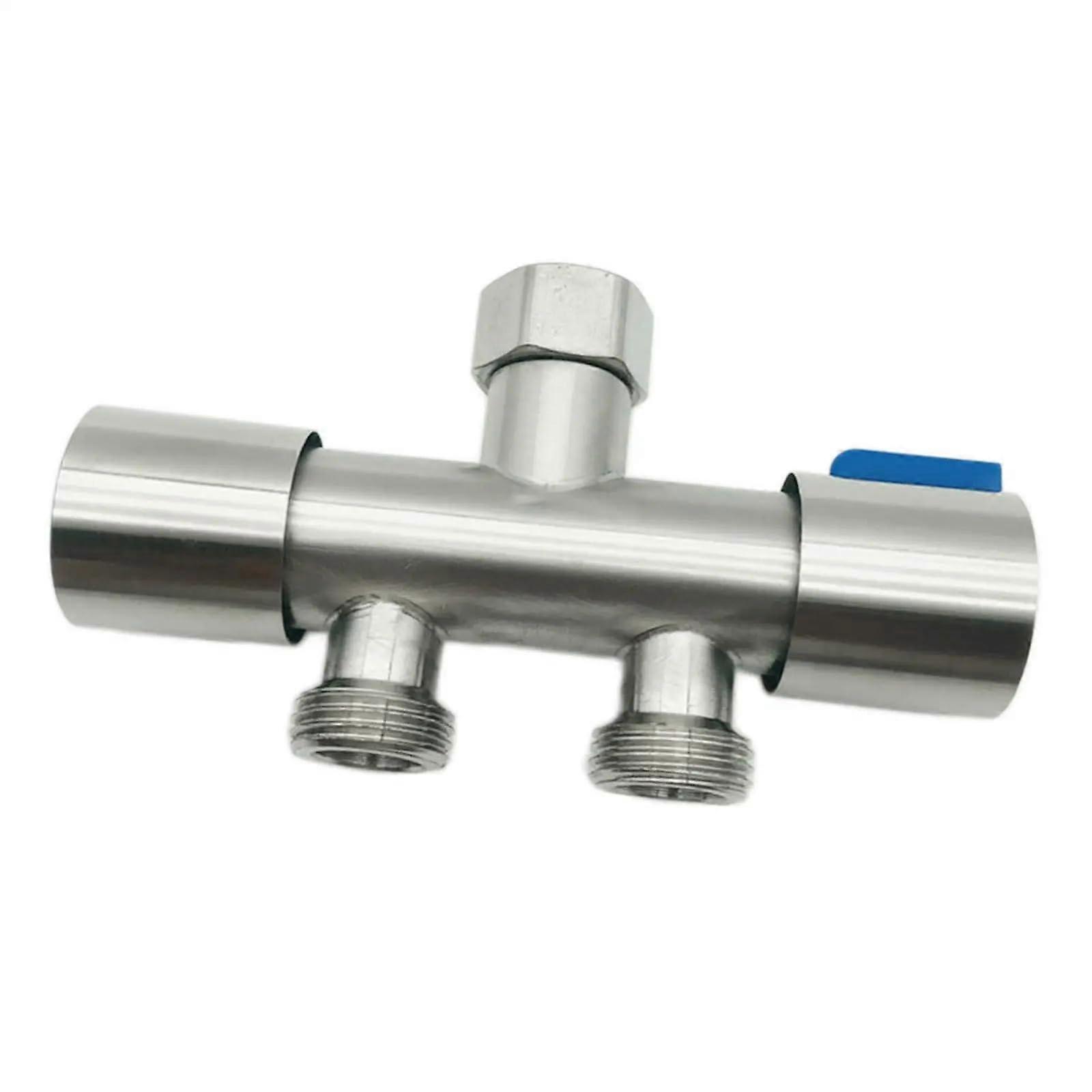 Drain hose for washing machine and dishwasher, dual use, faucet distribution valve