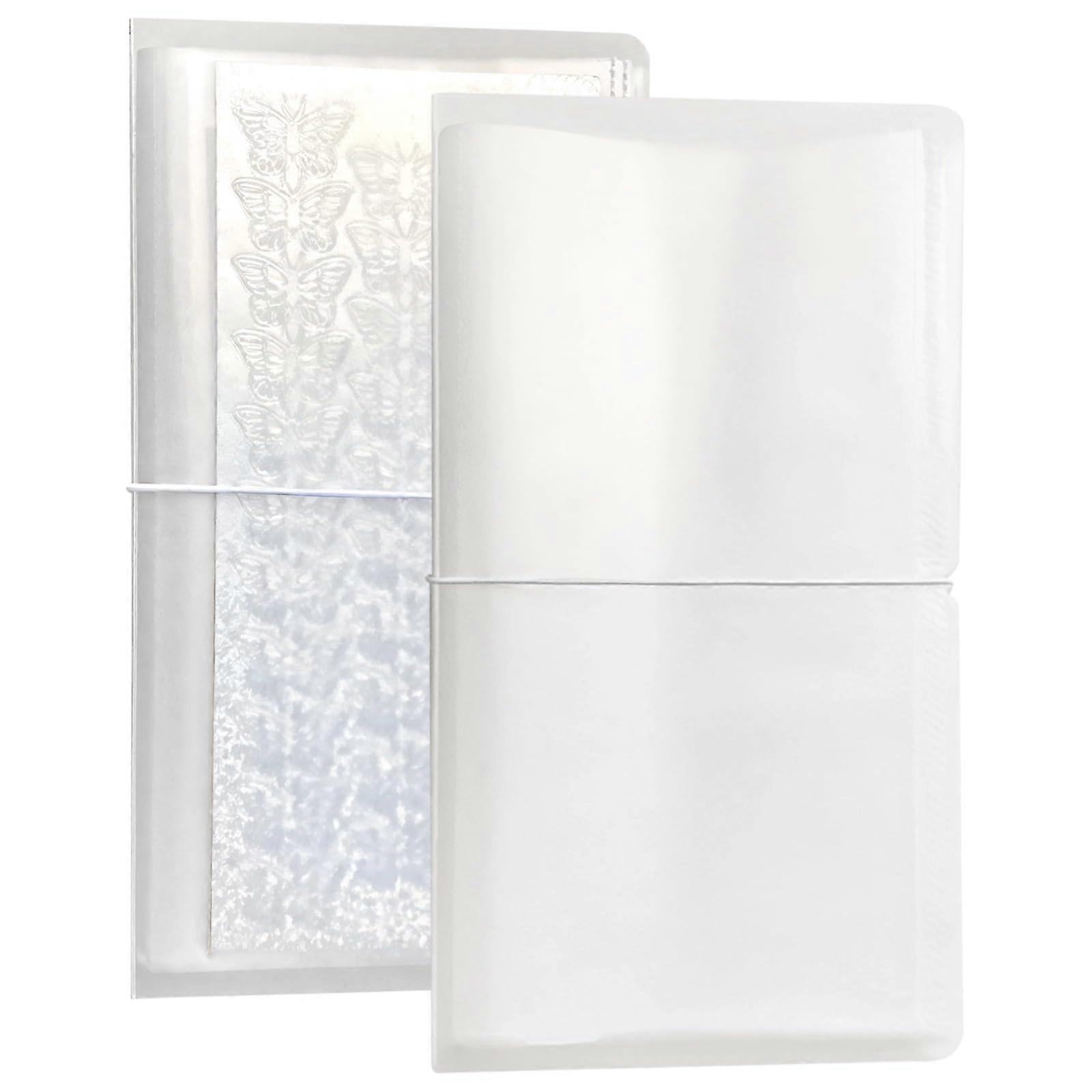 Adhesive Tape Presentation Book (2Pack), Transparent Storage Organizer for Craft and Planner Tapes, Capacity Album with Plastic Sleeves