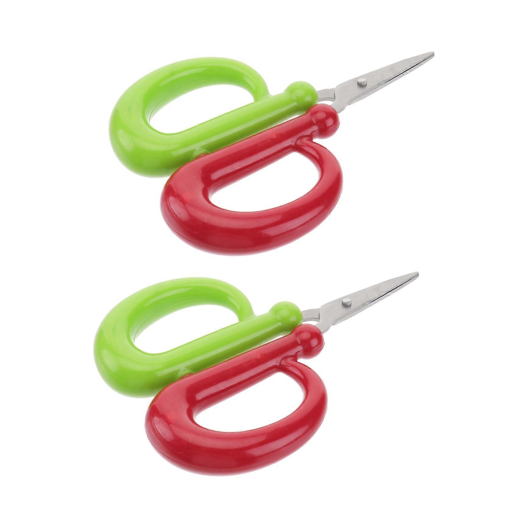 Fishing Scissors Set of 2 for Boats, Rust-Free Stainless Steel Line Cutting Scissors in Assorted Colors