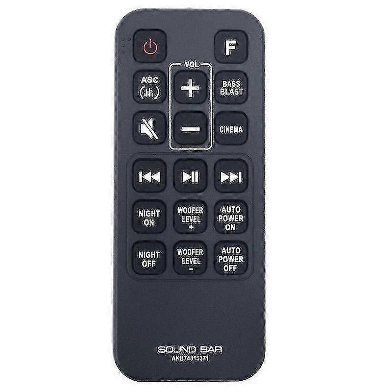 AKB74815371 For LG Sound Bar Remote Control SJ3 SJ4 SK3D SK4D SL3D SPH4B-W