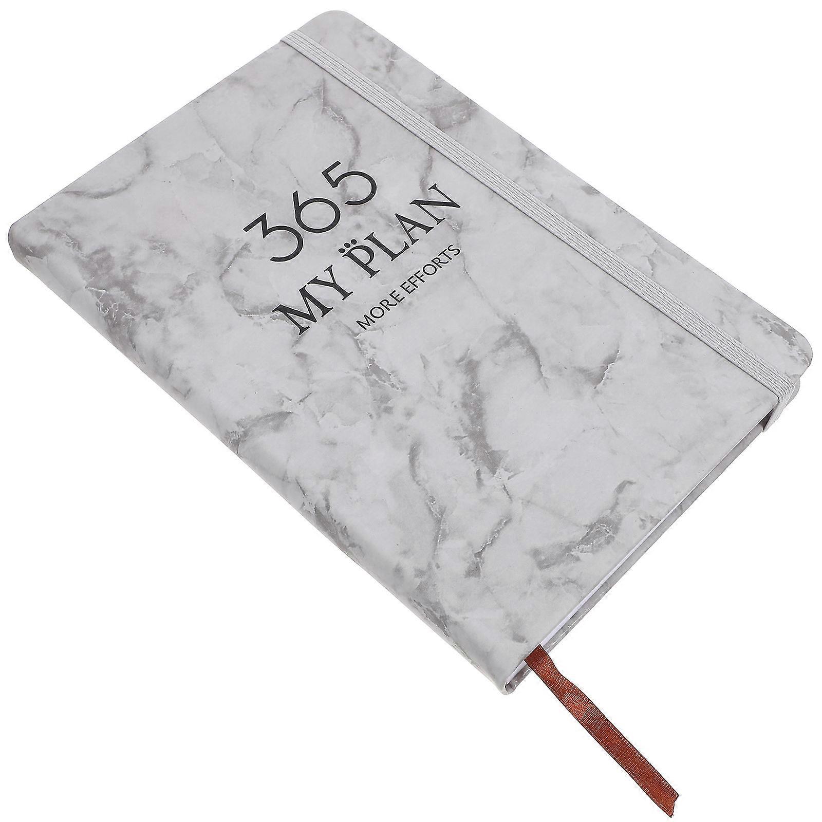 Portable Planner Notebook with Classic Design for Writing A5 Size Black Color