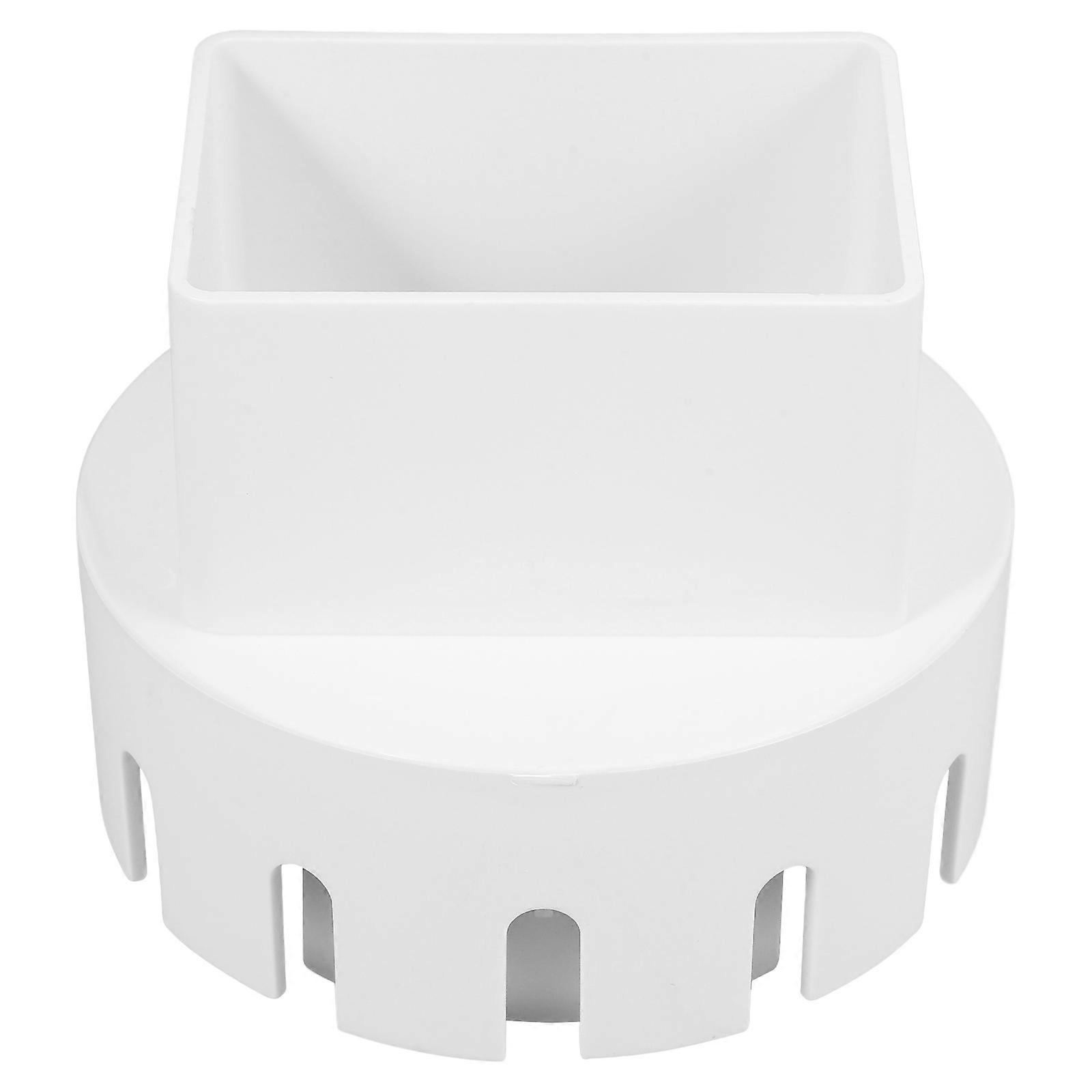 Plastic Rain Pipe Adapter for Home Use White Downspout Connector 1 Piece Fits Most Pipes