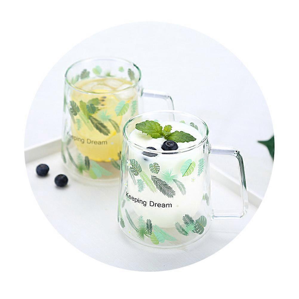 Double Glass Mug Multi Heat-Resistant Design Coffee Cups for Drinking