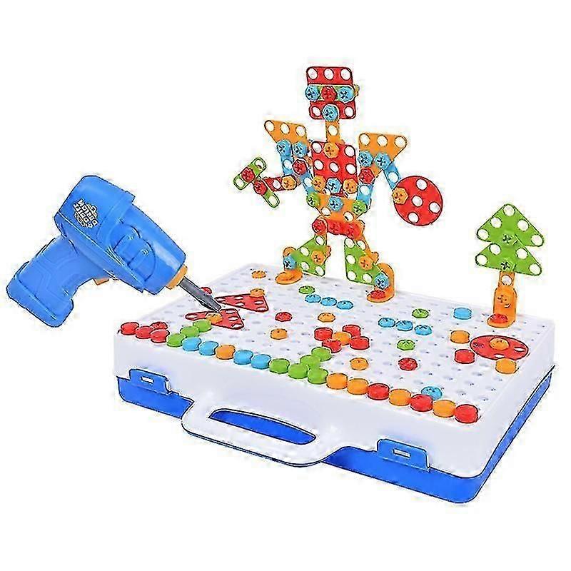 Children's Power Drill Toy - Creative Construction Set for Ages 3-10