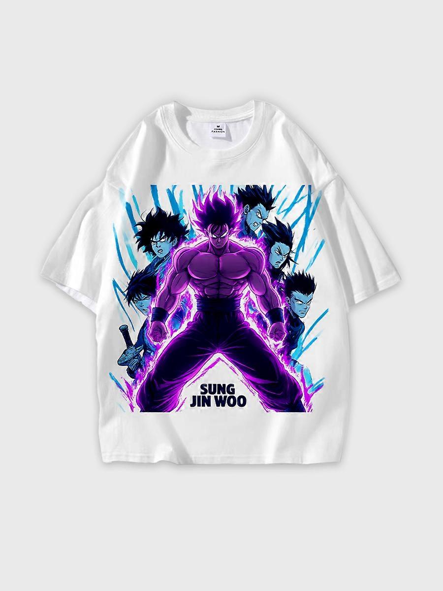 T-shirt round neck Cartoon Pattern loose short sleeve E1543