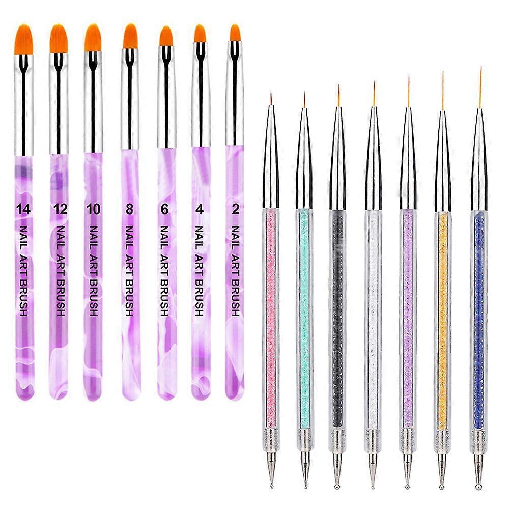 Nail Art Pens Set For Professional Use With Assorted Color And Compact Size Perfect For DIY Drawing And Patterns Painting 1 Set