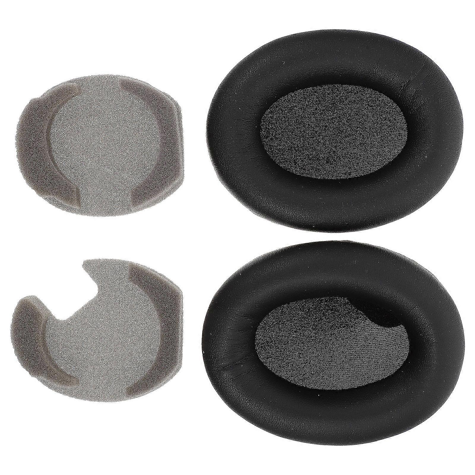 Headphone Replacement Pads In Black - 2Set Sponge Earphone Cushions For Travel Providing Enhancement