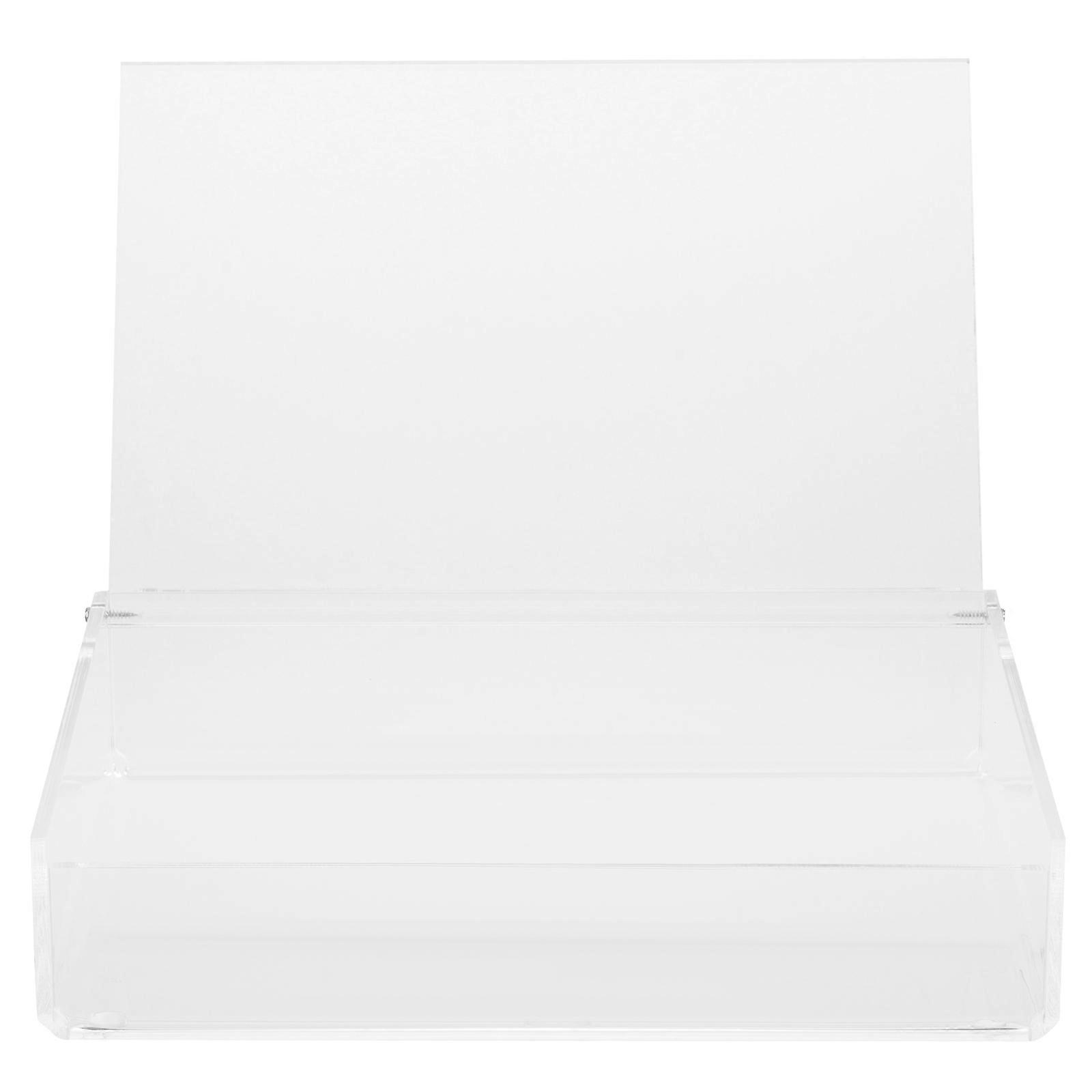 Acrylic Clear Storage Box for Stationery and Trinkets Multipurpose Keepsake Jewelry Organizer