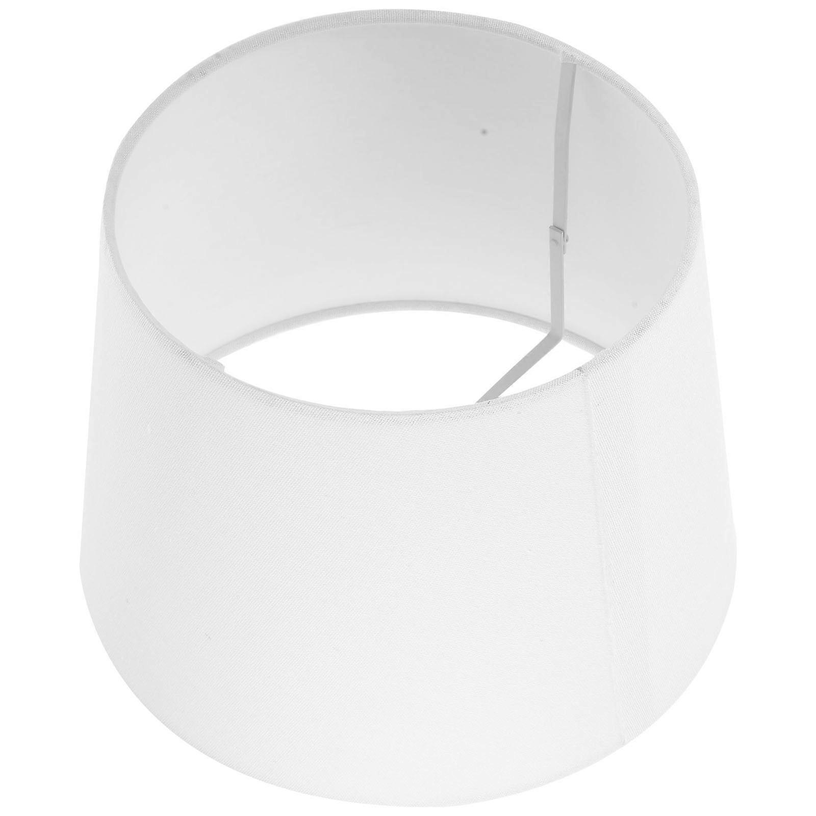 White Fabric Lamp Shade for Desk Use Simple Delicate Color Lightweight Easy Installation 6.5 Inches