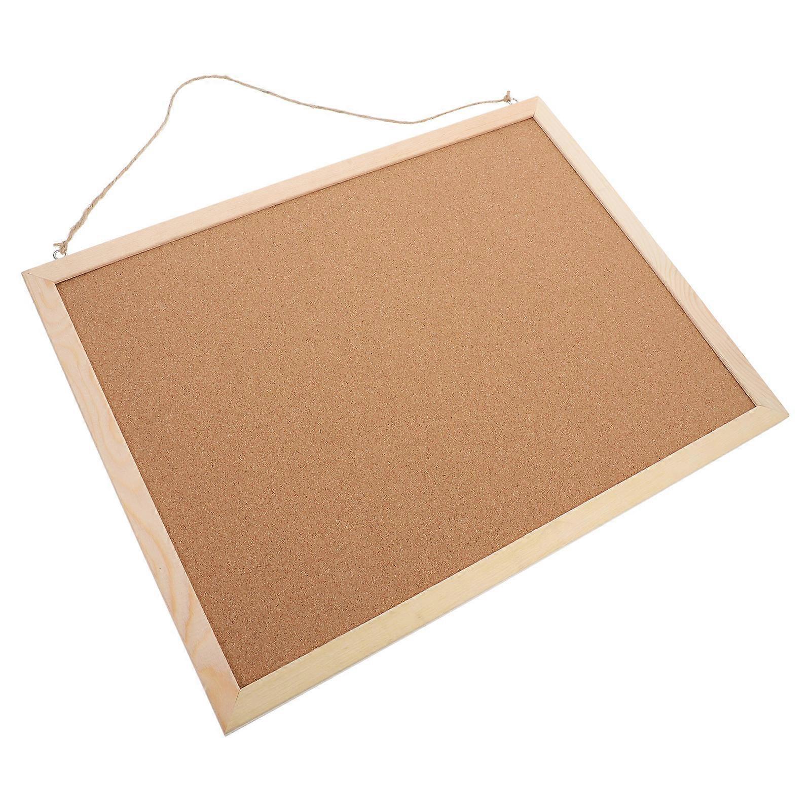 Hanging Cork Bulletin Board 1 Set Suitable For Home Decoration And Office Organization 40X30CM Rectangular Wall-Mountable