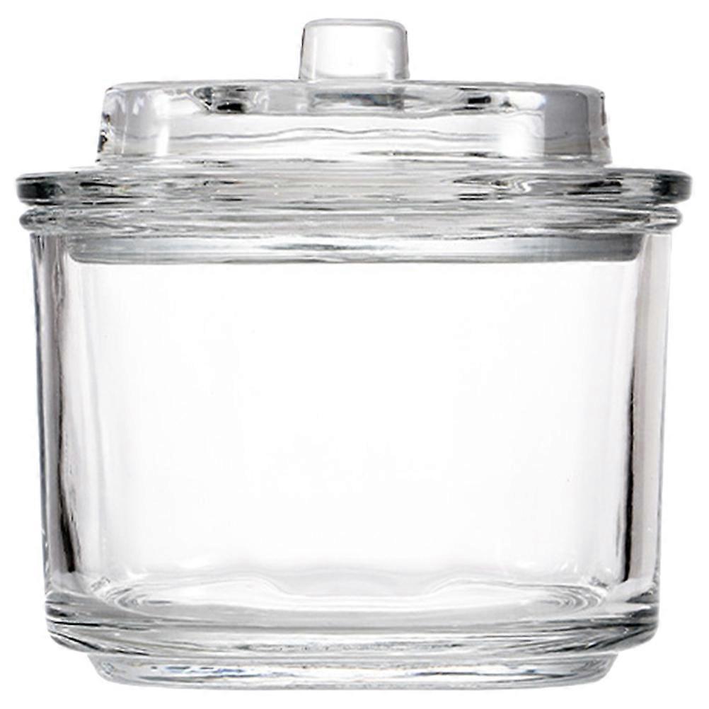Pot de cornichon en verre transparent pour la décoration à utiliser un récipient de stockage hermétique scellé avec une large ouverture de 4,5 pouces