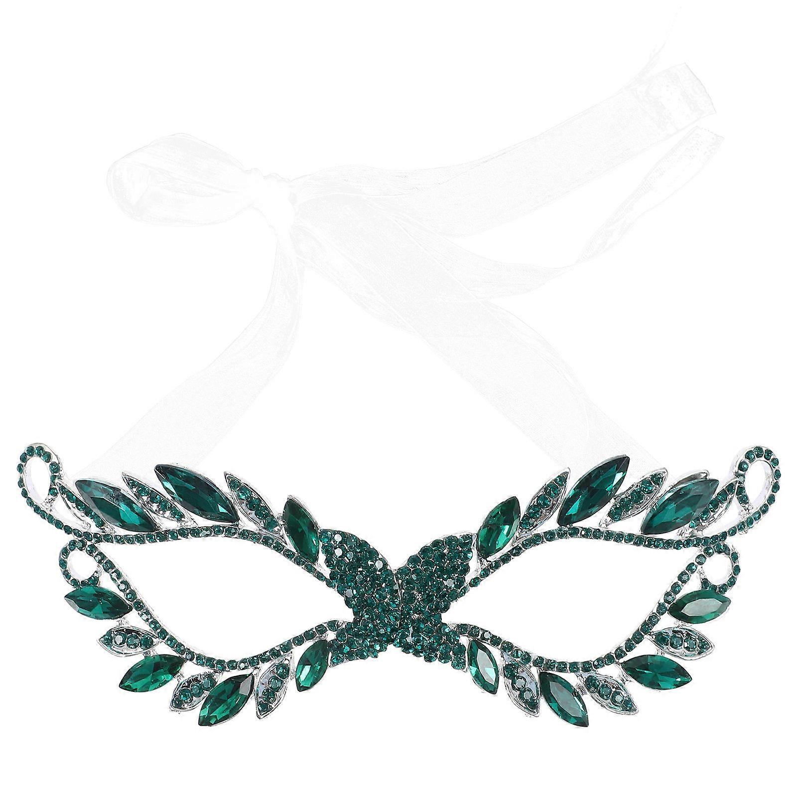 Elegant Rhinestone Eye Mask for Adults Sparkling European Style Party Mask for Weddings, Halloween, Carnival, and