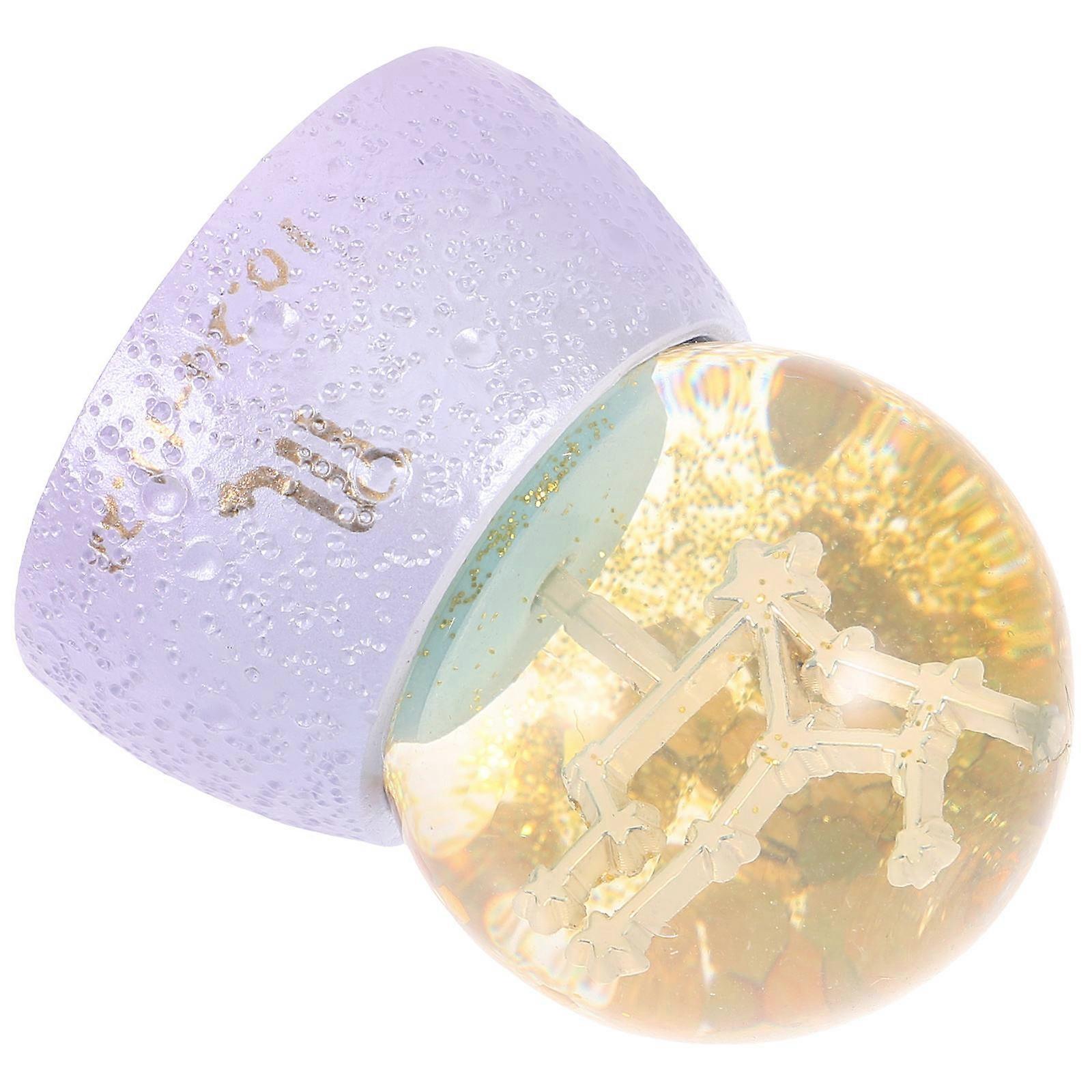 Crystal Ball Decoration Made of Resin for Home Office Multi Color Desktop Ornaments 3.15 Inches