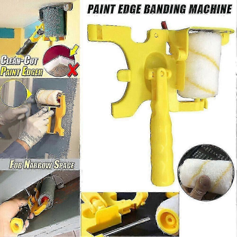 Multifunctional Wall Paint Brush Handheld Clean-cut Roller Edger Painting Tool