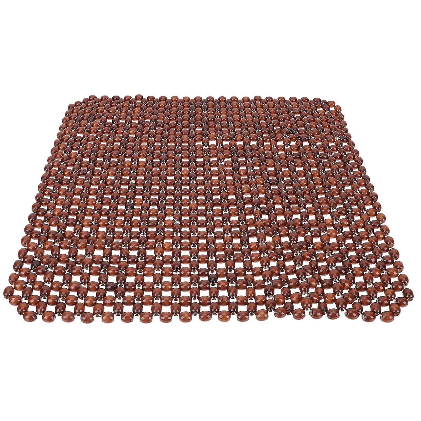 مطرز مقعد السيارة برودة وسادة حبة خشبية متينة للاستخدام المكتبي 1Pack